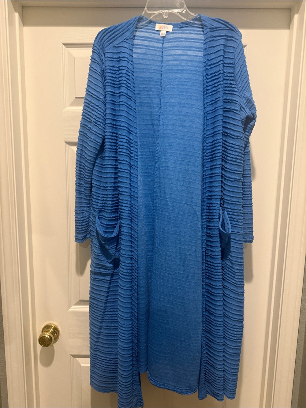 Women’s Large LuLaRoe Sarah Cardigan-Blue